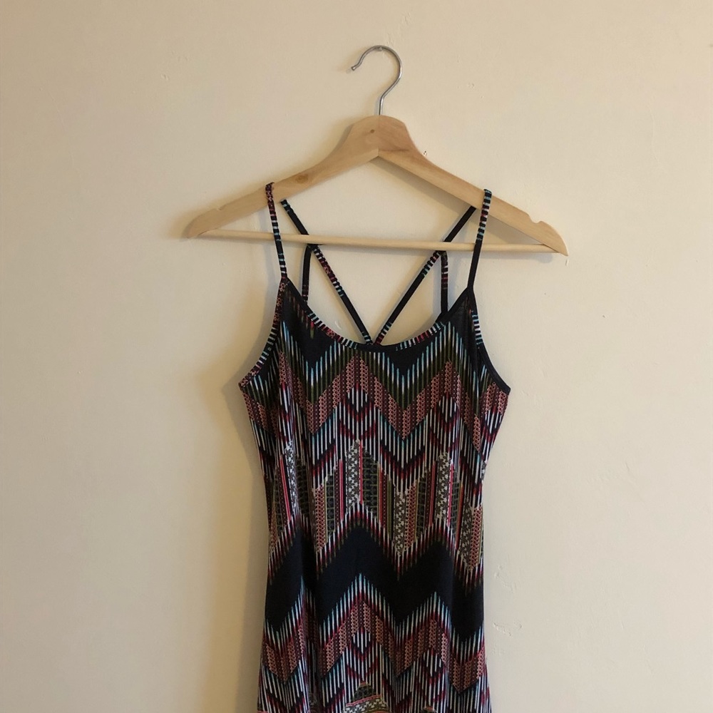 [xhiliration] geometric maxi dress